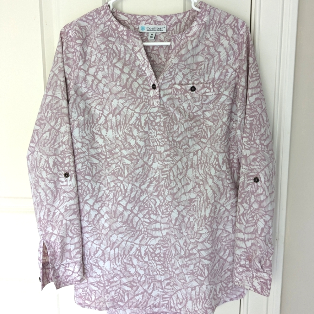 Coolibar roll tab sleeve tunic popover, XS, upf50+